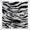 100% polyester zebra pattern faux fur fabric