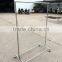 Adjustable Double Rail Rolling Garment Rack Hanging Clothes Rack with Brake Wheels