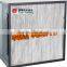 High efficiency panel filter with clapboard