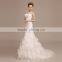 elegant red bride white wedding dress 2016 ball gowns lace appliqued