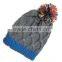 Custom Colorful Knit Pompom Beanie Hats Cheap Baby Caps and Hats