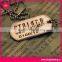 engraved dog tag,metal pet name tag,metal round dog tag