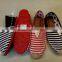 Stripe personality shoes casual cloth shoes from 24 to 46 sizes