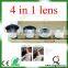 Magnetic 4in1 Fish eye+Telephoto+Wide Angle+Micro Lens for iPhone 5