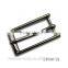 21mm slim narrow long shape pin buckle black gun metal color lady waist strap buckle
