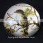 wholesale beautiful round bird glass paperweight