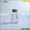 50ml empty transparent spice glass bottle with lid