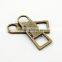 custom concave alloy zipper puller flatback zipper slider