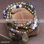 Multilayer Glass Bead Bracelet