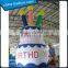 Customized Party Decoration Giant Inflatable Birthday Cake Model For Advertising