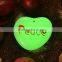 Heart-shaped orcustomed shape light-emitting stones glowing stone Fluorescent Turquoise Green G