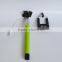 Factory Supply Selfie Stick with Cable Colorful Smartphone 7 Setments Selfie Stick Extendable Monopod on Stock