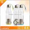 Portable clear plastic tea strainer sport water bottle