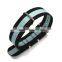Stitching striped 1 piece nylon watches bands straps
