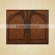 Solid Wood Frame Glass Double Doors for Storage Cabinet