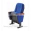 Hot selling modern comfortable design red fabric auditorium chair with hide writing pad