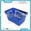 21L Single Handle Small Plastic Shopping Basket For Supermarket