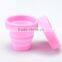Outdoor Travel Telescopic Collapsible Soft Drinking Cup Retractable Folding Silicone Water Cup