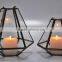 Glass Lanterns S/2 for Pillar Candles IHA026
