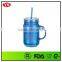 20oz bpa free double wall plastic mason jar wholesale mugs with handle