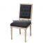 Antique solid wood bar party high back fabric dining room chairs