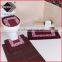 3pcs colorful Printed embossed foam bathmat doormat machine washable carpet rug