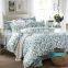 Flower Buds Branches and Stripes 100% Cotton Beddig Set