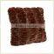 Mahogany Mink Faux Fur 18" Square Pillow/Cushion