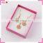 Light weight imitation gold necklace set for women, snowflake shaped cheap necklace and earring sets