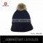 Navy Color Men's Warm Winter Hats to Decorate