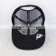 6 panel embroidery patch trucker cap, custom trucker hat flat brim trucker cap wholesale