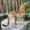 plush unstuffed decorative animal statues leopard plastic animals garden decoration
