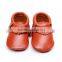 Factory fringe genuine leather moccasins baby shoes wholesale