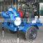 Split case pump trailer with diesel