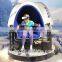 High return VR 360 degree 9d virtual reality egg 2 seats cinema with racing games