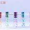 Pocket sized 8ml empty refillable glass roll on deodorant bottle with aluminum cap for cosmetic essential oil