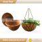 Coconut plant nursery hanging grow basket