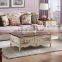Mediterranean style Living Room Furniture Set, Solid Wood Carved Sofa Couch Side Table, Leisure Living Room Sofa Set