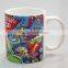 11oz porcelain mug with heart-shaped handle 11oz ceramic mug with big handle