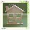 laser engraved house shape pine wooden key rack holder