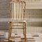Quality Polished Titanium Golden Stainless Steel Luxury Modern Chiavari Chair LQ-SSC001T