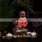 Little monk statue ceramic back flow incense burners wholesale