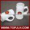 China Custom Subliamtion White Coffee mug Porcelain glass beer mug