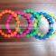 newly wear-resisting colorful silicone bead bracelet
