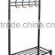 Metal Coat Shoes Storage Shelf Stand Hats Hanger Hook Clothes Rack