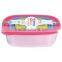 Food grade plastic 3 in 1 rectangle 3pcs food storage box sets