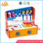 Wholesale fashionable baby wooden barbecue toy toddler pretend wooden barbecue toy W10C046