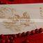 wooden Christmas greeting card