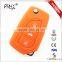 3 buttons folding car key case silicone flip car key cover for Toyota Corolla Crown RAV4