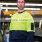 Custom contrast colors for safety hoodies workwear uniform mens hi vis pullover
